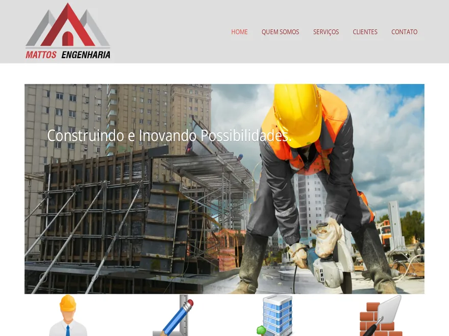 Site da Mattos Engenharia